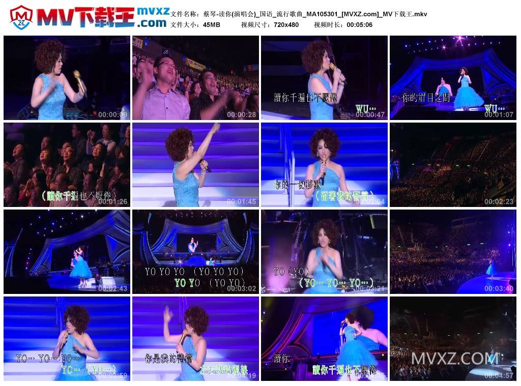 蔡琴-读你(演唱会)_国语_流行歌曲_MA105301